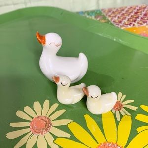 Ceramic Duck Miniature Trio